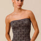 SO ME Jacquard Floral Two Tone Seamless Tube Top Tube Tops