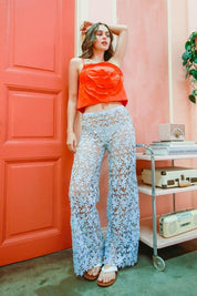 HYFVE Flower Front Square Neck Cropped Cami | Tops Daverri Fashions