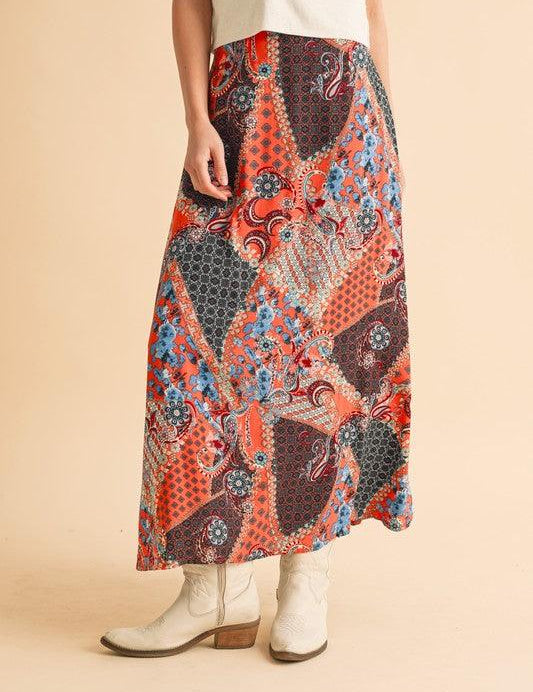 Aemi + Co Printed Maxi Skirt | Skirts Daverri Fashions