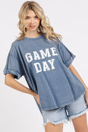 Mittoshop GAME DAY Round Neck Short Sleeve T-Shirt T-Shirts