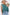 SAGE + FIG Full Size Printed Balloon Sleeve Contrast Top Teal Tops