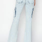 RISEN Full Size High Rise Cargo Flare Jeans Cargo Jeans