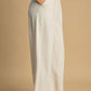 Umgee Full Size High Waisted Embellished Linen Pants Plus Size Pants