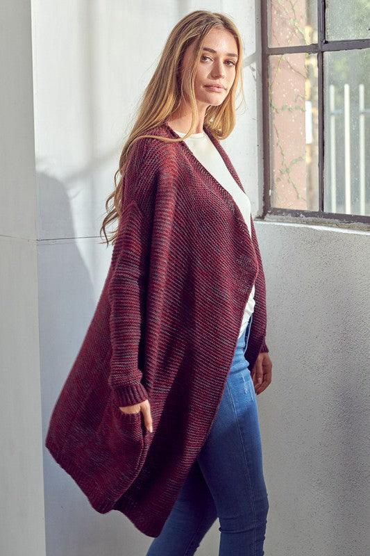 Chunky Sweater Knit Cardigan Shirts & Tops