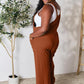 Double Take Full Size Wide Strap Overall with Pockets Overalls
