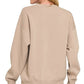 Zenana Fleece Crewneck Long Sleeve Sweatshirt - DAVERRI FASHIONS