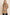 BOMBOM Drawstring Plaid Long Sleeve Hoodie Taupe