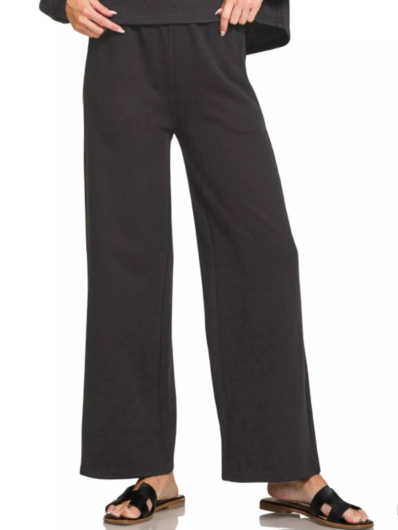Zenana French Rib Pullover and Pants Set | Loungewear Sets Daverri Fashions