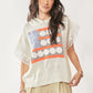 Davi & Dani American Flag Loose Fit Lace Sleeve Hoodie Top - DAVERRI FASHIONS