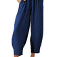 Full Size Drawstring Cropped Jogger Pants Plus Size - DAVERRI FASHIONS