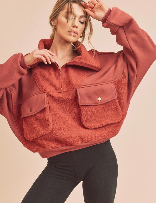 MARSALA S Carter Pullover | Tops Daverri Fashions