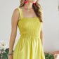 ADORA Smocking Top Wide Leg Jumpsuit Jumpsuits