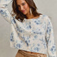 SO ME Vintage Floral Print Button Down Sweater Cardigan - DAVERRI FASHIONS