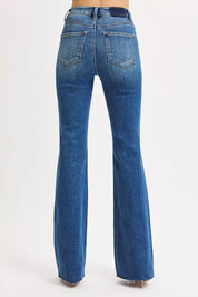 RISEN High Rise Flare Jeans | Jeans Daverri Fashions