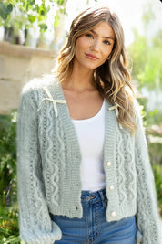 Winter Belle Button Down Sweater | Daverri Fashions