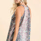 BiBi Snakeskin Print Low Gauge Hacci Knit Halter