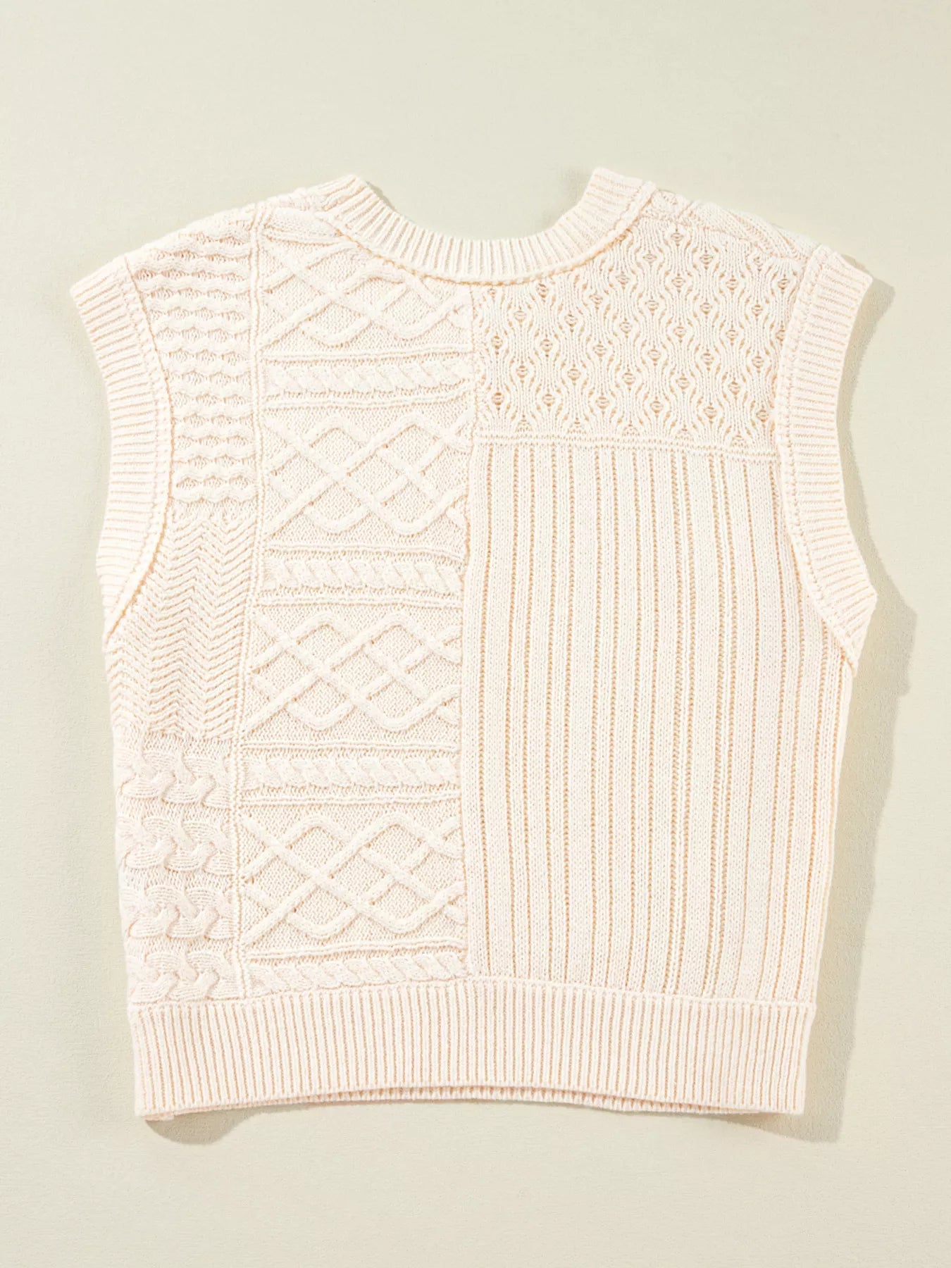 Cable Knit Dolman Sweater Vest | Sweater Vests Daverri Fashions