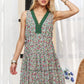 ADORA Lace Detail V-Neck Sleeveless Mini Dress Mini Dresses