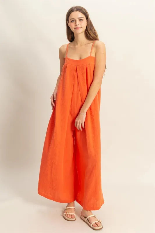 HYFVE Double Gauze Super Flowy Cami Jumpsuit Jumpsuits