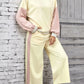Color Block Round Neck Top and Pants Set - DAVERRI FASHIONS