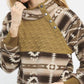 Umgee Aztec Print Sherpa Pullover - DAVERRI FASHIONS