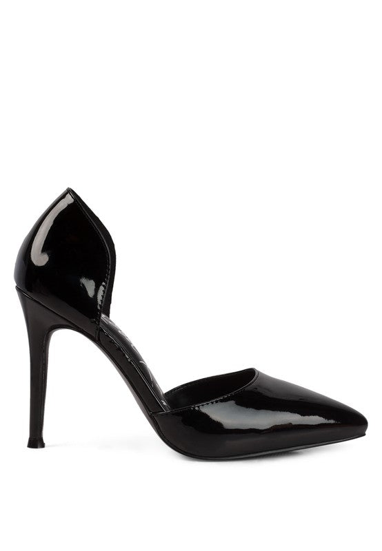 Candy Cane Patent Pu Slip On Stiletto Heels | Heels Daverri Fashions