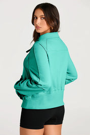 Half Zip Long Sleeve Sweatshirt | Sweatshirts Daverri Fashions