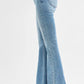 RISEN Full Size Tummy Control Elastic Band High Rise Flare Jeans Plus Size Jeans
