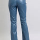 Judy Blue Full Size High Waist Tummy Control Faux Leather Bootcut Pants Plus Size