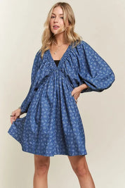 ADORA Batwing Sleeves Floral Dress | Daverri Fashions