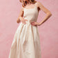 SO ME Smocked Sleeveless Casual Everyday Dress With Slit