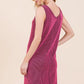 BOMBOM Rib Knit Tank Dress