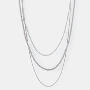 Titanium Steel Three-Layered Necklace | Necklaces Daverri Fashions