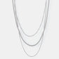 Titanium Steel Three-Layered Necklace - DAVERRI FASHIONS