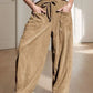 Daverri Fashions Casual Corduroy Wide Leg Pants with Pockets - DAVERRI FASHIONS