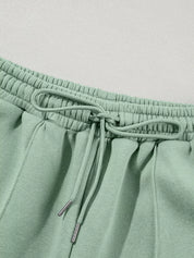 Drop Shoulder Zip Up Jacket and Drawstring Pants Active 2pcs Set | Loungewear Sets Daverri Fashions