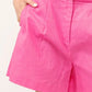 And The Why High Waist Wide Leg Mid Length Shorts Shorts