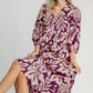 Umgee Floral Print Tiered Midi Dress Midi Dresses