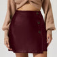 Buttoned High Rise Mini Skirt - DAVERRI FASHIONS
