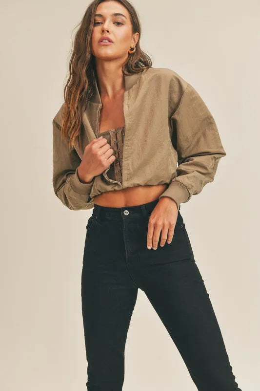 MABLE Long Sleeve Two Way Jacket | Daverri Fashions