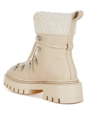 Omul Fleece & Faux Leather Boots | Boots Daverri Fashions