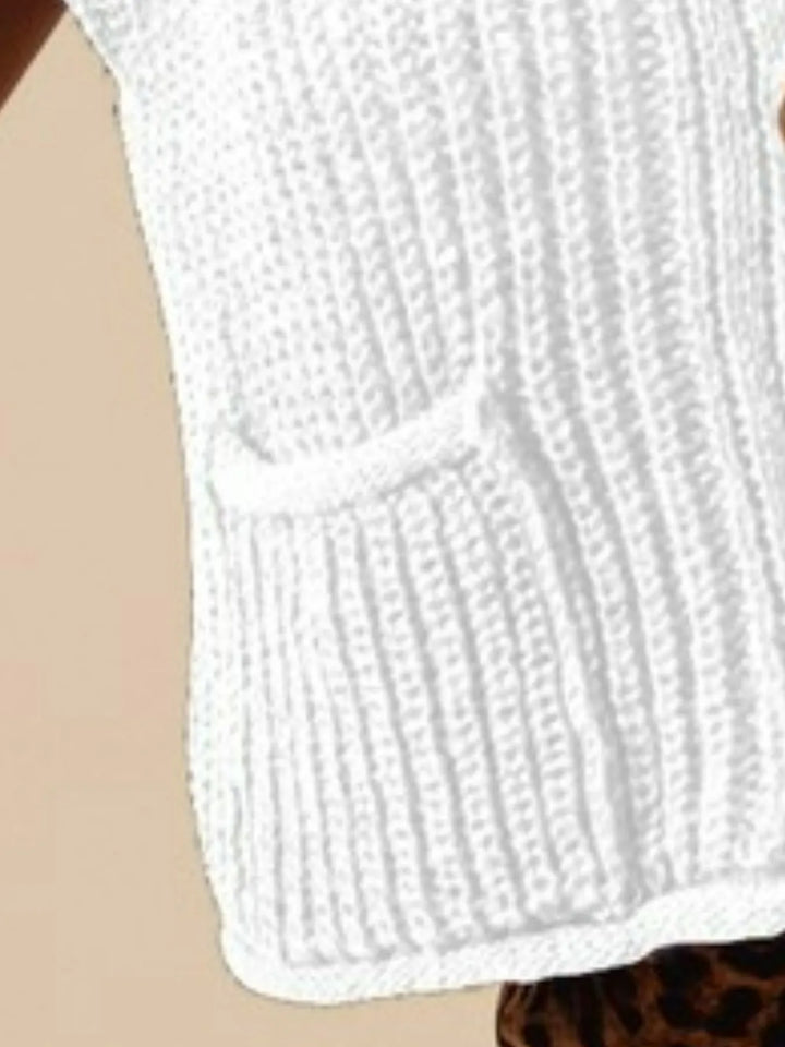 SO ME Big Metal Button Front Sweater Vest Sweater Vests
