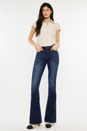 Kancan Full Size Mid Rise Slim Flare Jeans | Jeans Daverri Fashions