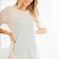 Heimish Contrast Round Neck Short Sleeve T-Shirt T-Shirts