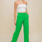 Love Tree High Waist Straight Pants - DAVERRI FASHIONS