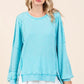 Mittoshop Mineral Wash Waffle Long Sleeve Sweatshirt Sweatshirts