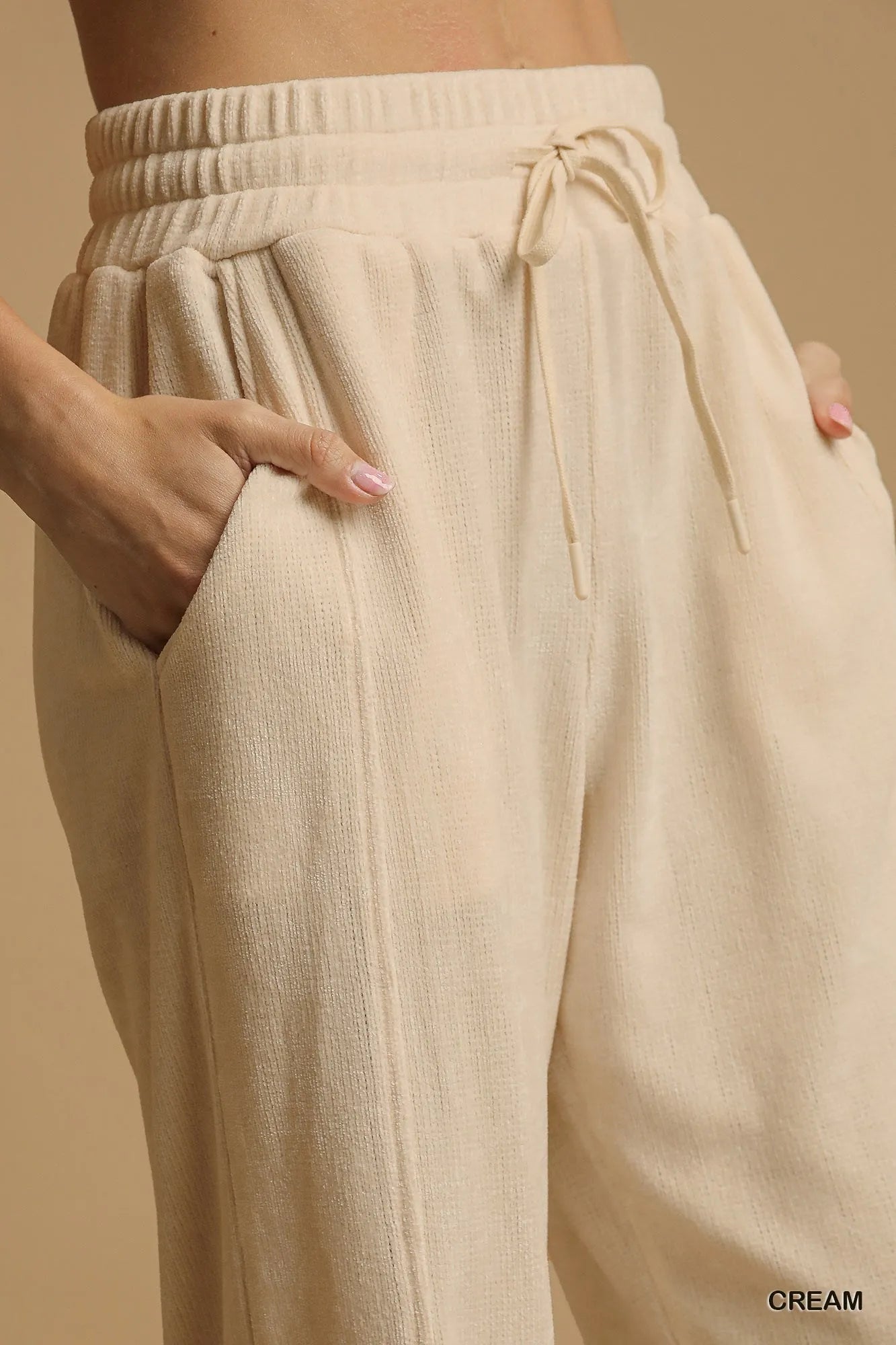 Umgee Drawstring Wide Leg Pants Pants