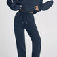 Drop Shoulder Loose Sweatshirt and Joggers Active Set - DAVERRI FASHIONS