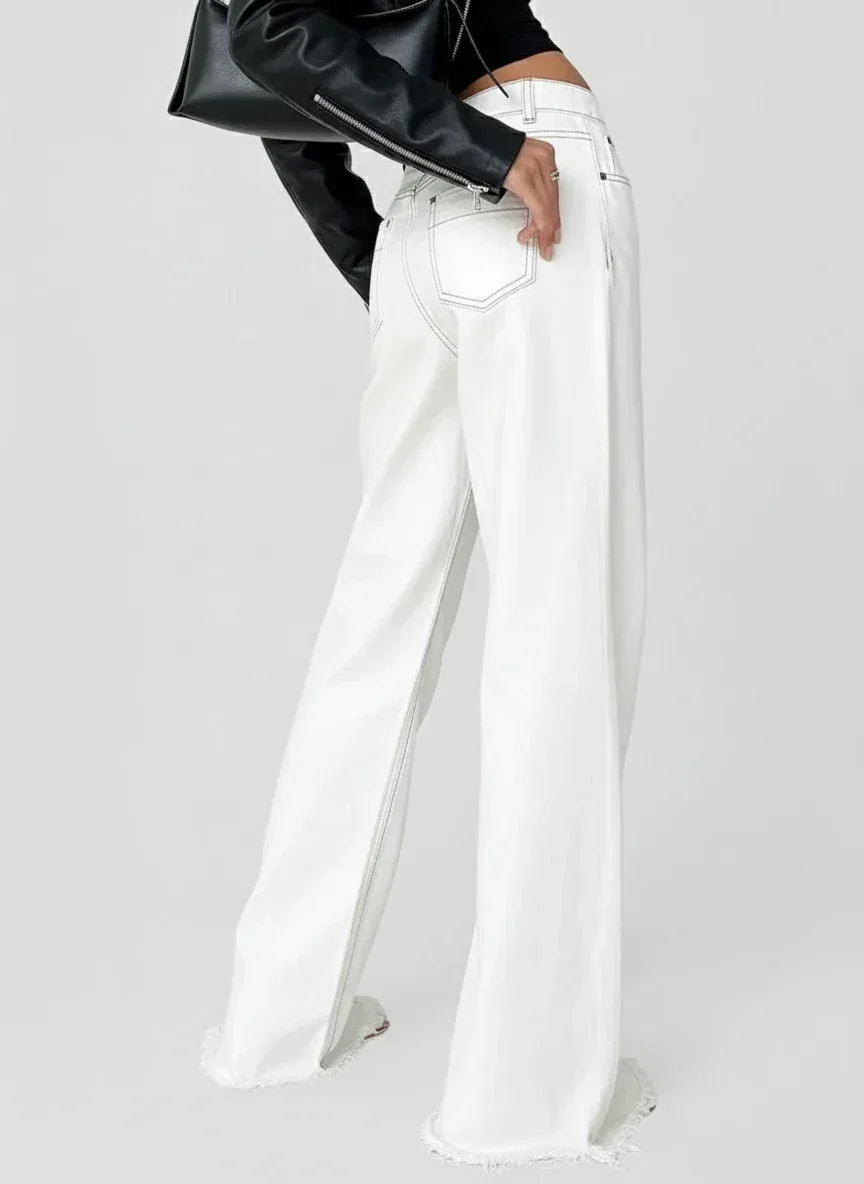 Daverri Fashions Wide Leg Jeans with Pockets - DAVERRI FASHIONS