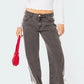Side Striped Loose Fit Jeans - DAVERRI FASHIONS